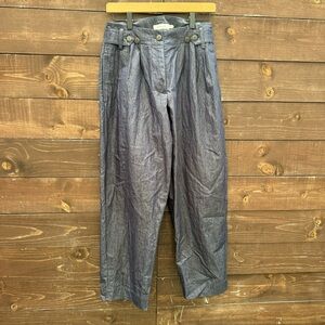 Mijeong Park Blue Wide Leg Pants Size Small